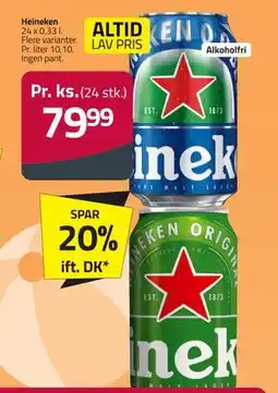 Fleggaard Heineken tilbud