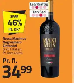 Fleggaard Rocca Maximus Negroamaro Zinfandel tilbud