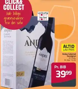 Fleggaard Andes Cabernet Sauvignon tilbud