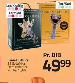 Fleggaard Game Of Africa tilbud