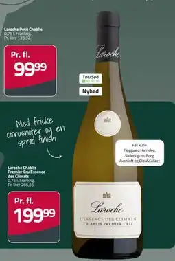 Fleggaard Laroche Chablis Premier Cru Essence des Climats tilbud