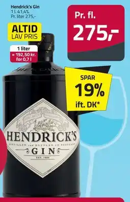 Fleggaard Hendrick’s Gin tilbud