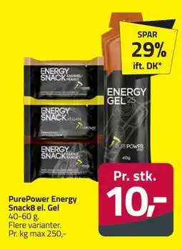 Fleggaard PurePower Energy Snack8 el. Gel tilbud