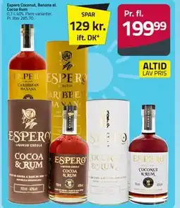 Fleggaard Espero Coconut, Banana el. Cocoa Rum tilbud