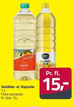 Fleggaard Solsikke- el. Rapsolie tilbud