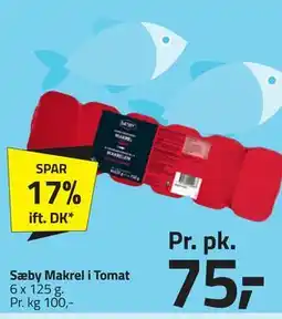 Fleggaard Sæby Makrel i Tomat tilbud