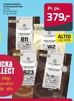 Fleggaard Callebaut Belgisk Chokoladeovertræk tilbud