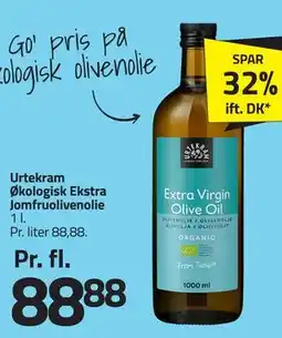 Fleggaard Urtekram Økologisk Ekstra Jomfruolivenolie tilbud