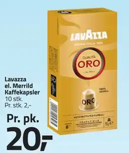 Fleggaard Lavazza el. Merrild Kaffekapsler tilbud