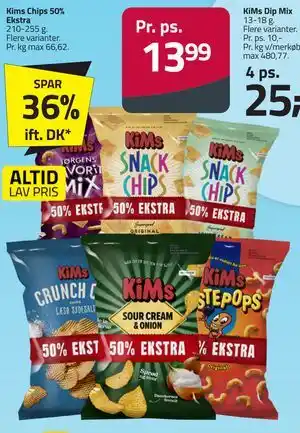Fleggaard Kims Chips 50% Ekstra tilbud