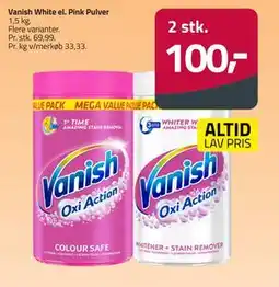 Fleggaard Vanish White el. Pink Pulver tilbud