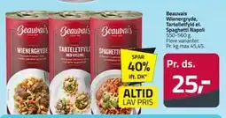 Fleggaard Beauvais Wienergryde, Tartelletfyld el. Spaghetti Napoli tilbud