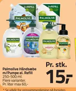 Fleggaard Palmolive Håndsæbe m/Pumpe el. Refill tilbud