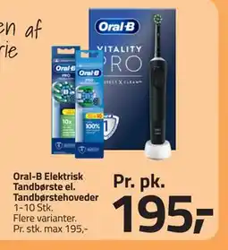 Fleggaard Oral-B Elektrisk Tandbørste el. Tandbørstehoveder tilbud