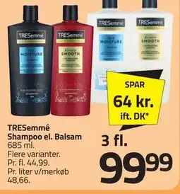 Fleggaard TRESemmé Shampoo el. Balsam tilbud