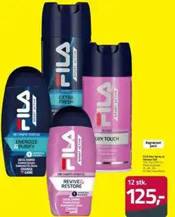 Fleggaard FILA Deo Spray el. Shower Gel tilbud