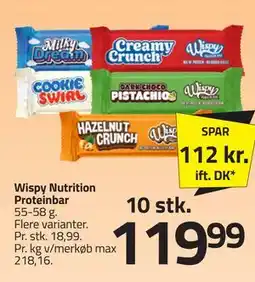 Fleggaard Wispy Nutrition Proteinbar tilbud