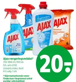 Coop 365 Ajax rengøringsmiddel tilbud