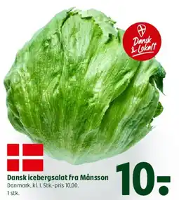 Coop 365 Dansk icebergsalat fra Månsson tilbud
