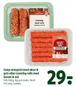 Coop 365 Coop cevapcici eller crunchy rolls tilbud