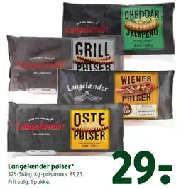 Coop 365 Langelænder pølser tilbud