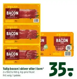 Coop 365 Tulip bacon (i skiver eller i tern) tilbud