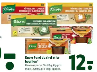 Coop 365 Knorr Fond du chef eller bouillon tilbud