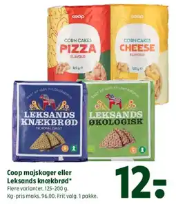 Coop 365 Coop majskager eller Leksands knækbrød tilbud