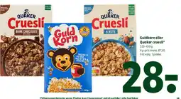 Coop 365 Guldkorn eller Quaker cruesli tilbud