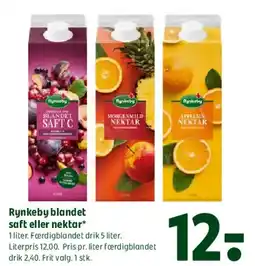 Coop 365 Rynkeby blandet saft eller nektar tilbud