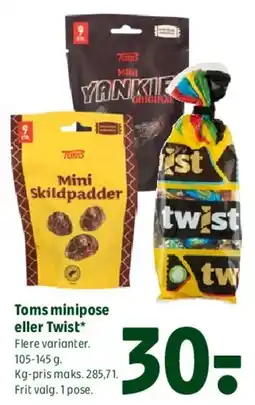 Coop 365 Toms minipose eller Twist tilbud