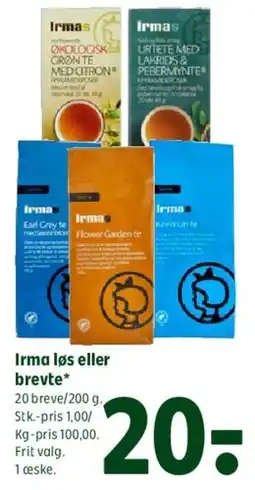 Coop 365 Irma løs eller breve tilbud