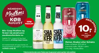Coop 365 Mokai, Shaker eller Schiøtz tilbud