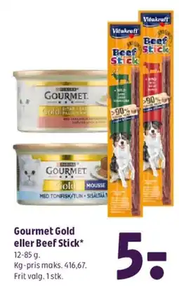 Coop 365 Gourmet Gold eller Beef Stick tilbud