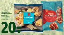 Coop 365 Coop pølsehorn eller focaccia (mini focaccia) tilbud