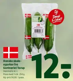 Coop 365 Danske skole-agurker tilbud