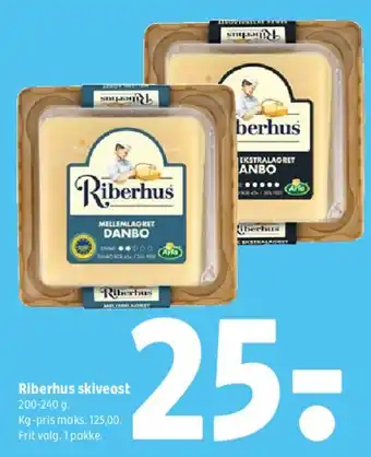 Coop 365 Riberhus skiveost tilbud