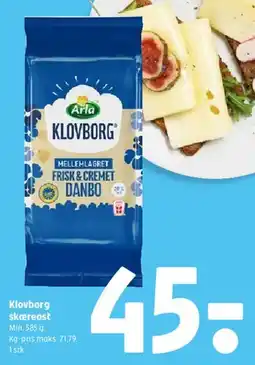 Coop 365 Klovborg skæreost tilbud