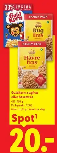 Guldkorn, rugfras eller havrefras