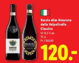 Lidl Barolo eller Amarone della Valpolicella Classico tilbud