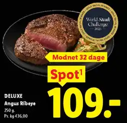 Lidl DELUXE Angus Ribeye Steak tilbud