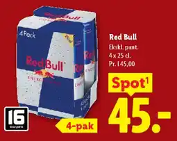 Lidl Red Bull 4-pak tilbud