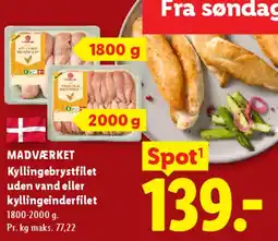 Lidl Kyllingebrystfilet under vand / kyllingeinderfilet tilbud