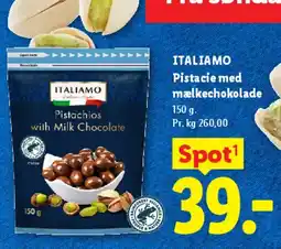 Lidl Italiamo Pistachios with Milk Chocolate tilbud