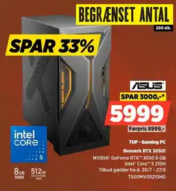 Power Asus TUF-Gaming PC Bemærk RTX 3050! tilbud