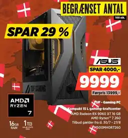 Power Asus TUF-Gaming PC Kompakt 15 L gaming-kraftcenter tilbud
