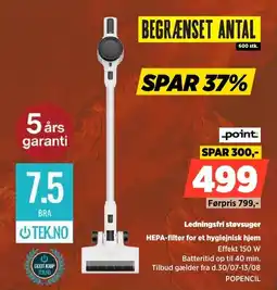 Power Point Ledningsfri støvsuger HEPA-filter for et hygiejnisk hjem tilbud