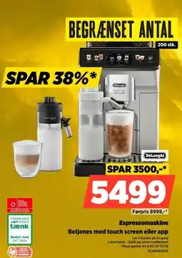 Power Delonghi Espressomaskine Betjenes med touch screen eller app tilbud