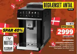 Power Chef Matteo Espressomaskine Automatisk mælkeskummer! tilbud