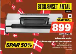 Power Vakuumforsegler Opbevaringsrum til vakuumposer tilbud